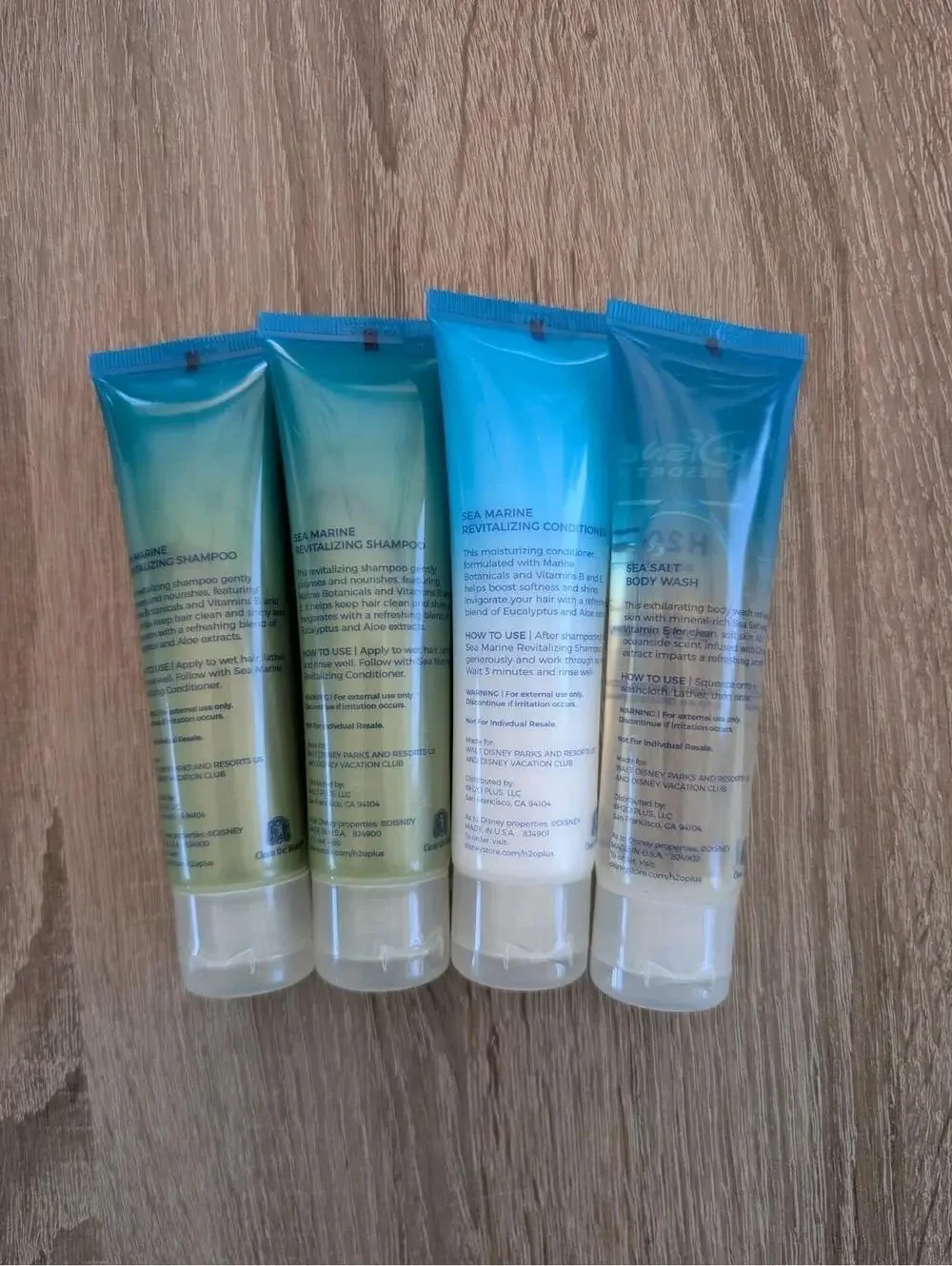 Disney Resorts H2O+ Beauty Sea Marine Shampoo Conditioner Sea Salt Body Wash